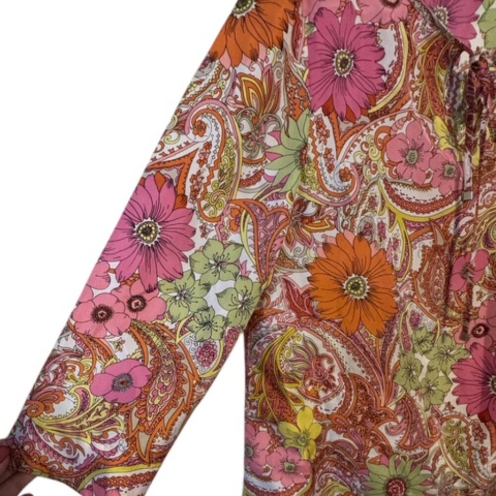 GORGEOUS TALBOT'S SILK BLOUSE XSMALL #Q - Picture 3 of 6